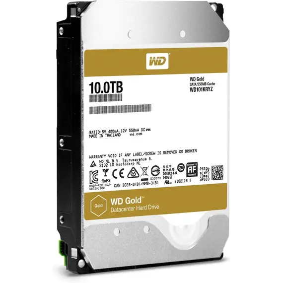 WD Gold 10TB SATA 6Gb/s 3.5inch HDD