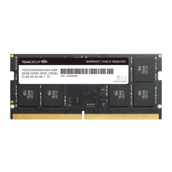TEAM GROUP 32GB 5600MT/s DDR5 CL46 SODIMM ELITE