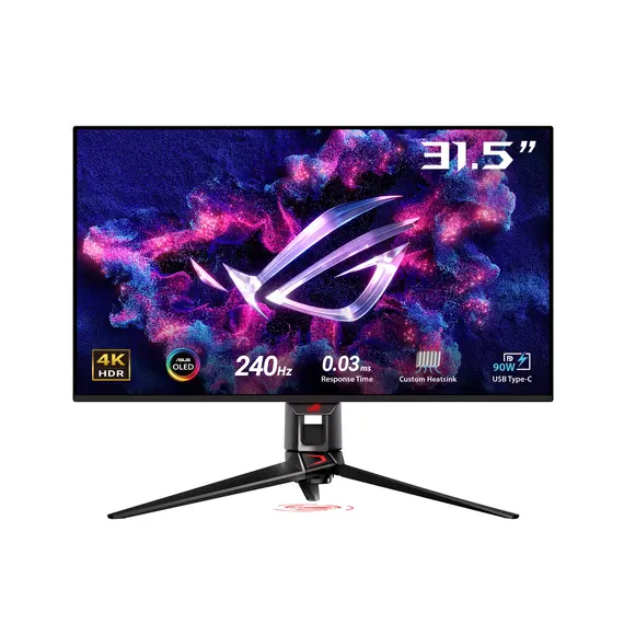 ASUS ROG Swift OLED PG32UCDMZ 31.5inch QD-OLED UHD 16:9 240Hz 450cd/m2 0.03ms 2xHDMI DP USB-C DP Alt Mode USB Hub: 3xUSB-A 3.2 G1