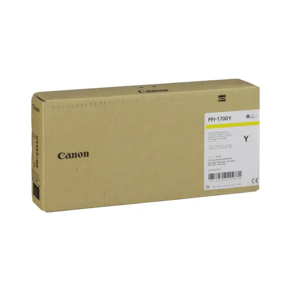 Tinteiro Canon PFI-1700 Amarelo 0778C001 - Alta Capacidade para Impressoras Canon na bluepixel.pt
