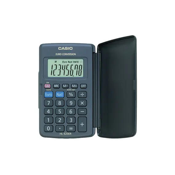 Calculadora de Bolso Casio HL820VER 8 Dígitos - Compacta e Funcional | bluepixel.pt