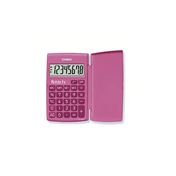 Calculadora de Bolso Casio LC401LV Rosa 8 Dígitos | Loja BluePixel