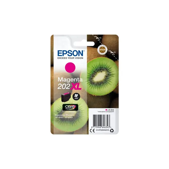Tinteiro Epson 202XL Magenta C13T02H34010 - Cartucho de alta capacidade para impressoras Epson | bluepixel.pt