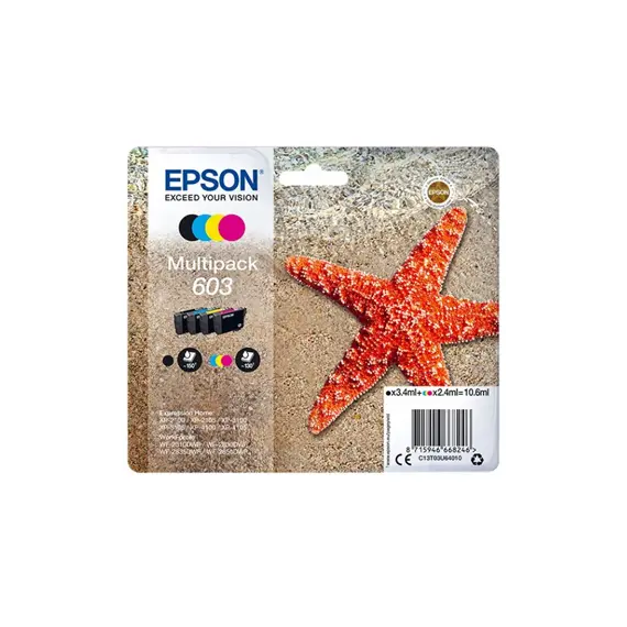 Pack Tinteiros Epson 603 - 4 Cores Compatíveis com Impressoras Epson | bluepixel.pt