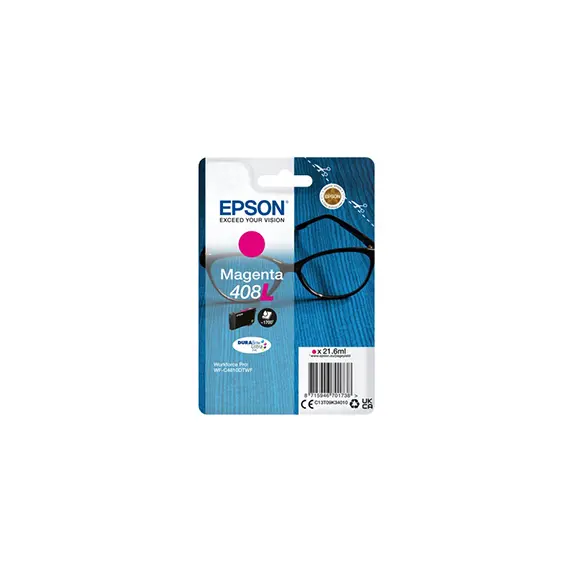 Tinteiro Epson 408L Magenta - Marca 35 | Capacidade 21,6ml | Rendimento 1700 páginas