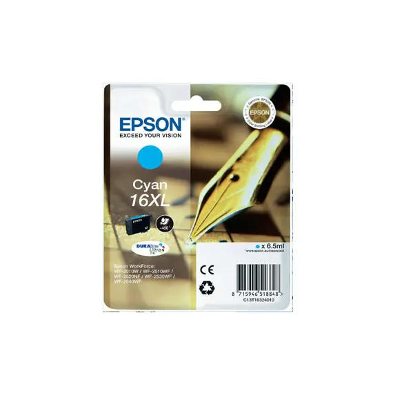 Tinteiro Epson 16XL Azul C13T16324010 - Cartucho de alta capacidade para impressoras Epson na BluePixel.pt