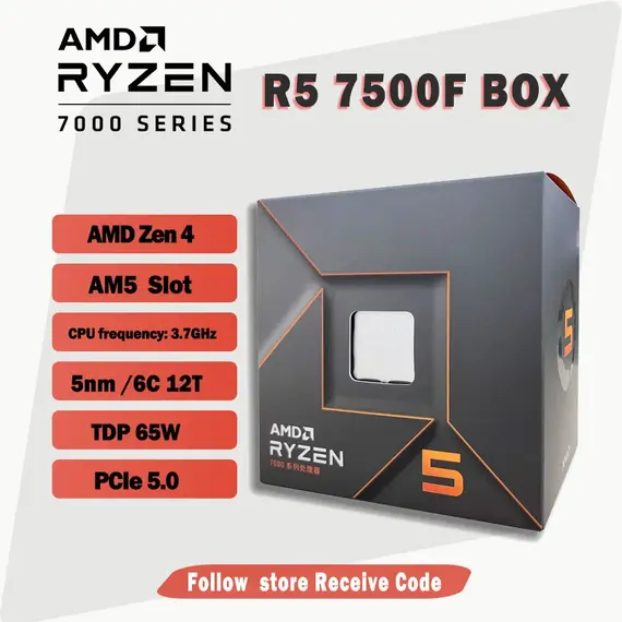 AMD Ryzen 5 7500F 5GHz AM5 6C/12T BOX