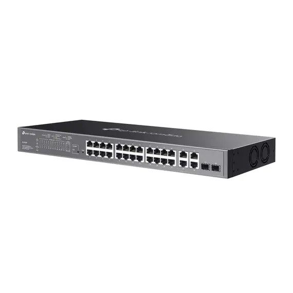 TP-LINK Omada 24-Port 10/100 Mbps + 4-Port Gigabit Smart Switch with 24-Port PoE+