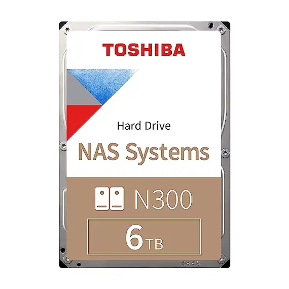 TOSHIBA N300 NAS INTERNAL HDD 6TB SATA 3.5INCH 7200RPM 512MB BULK