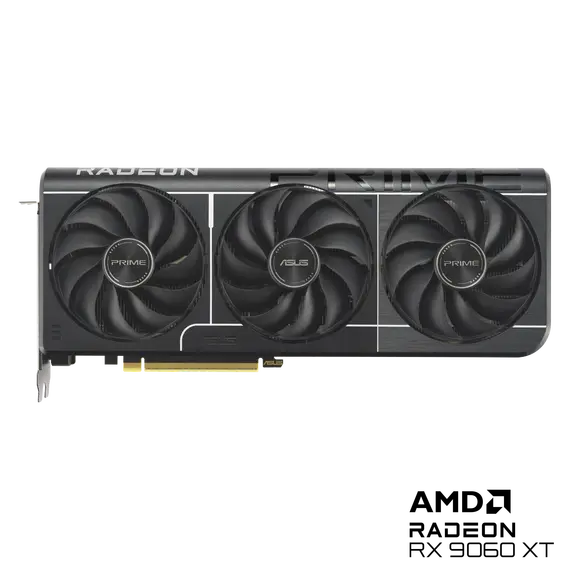 ASUS Prime Radeon RX 9060 XT OC Edition 8GB GDDR6 Graphics Card PCIe 5.0 HDMI 2.1b DisplayPort 2.1a