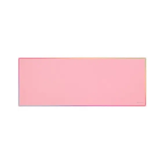 MARS GAMING MMP224 880x330MM XXL GAMING MOUSEPAD RAINBOW LINE EDGE DESIGN NANO-TEXTILE & NON-SLIP NATURAL RUBBER BASE PINK