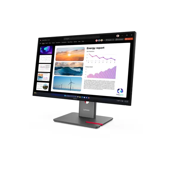 LENOVO ThinkVision P24Q-40 23.8inch 2560x1440 IPS 120Hz Daisy Chain USB-C 15W Factory calibrated panel Epeat Gold TCO10