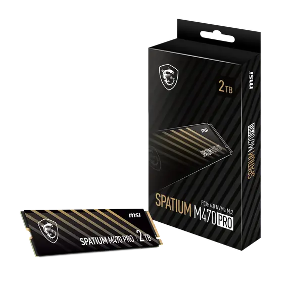 MSI SSD M.2 PCIe 4.0 NVMe 2TB SPATIUM M470 PRO-6.000R/5.000W