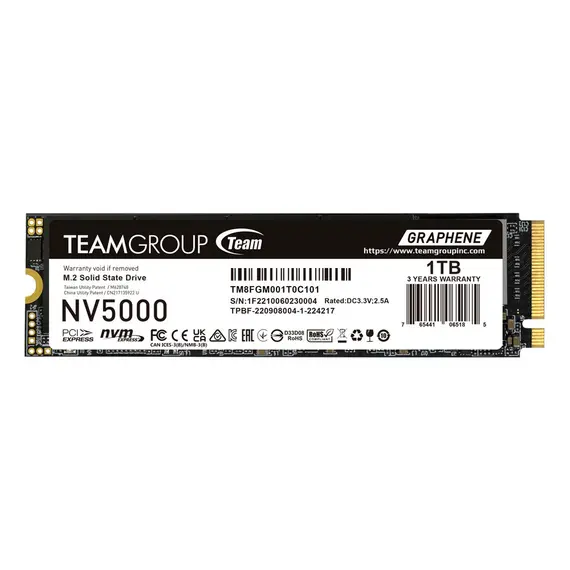 TEAM GROUP M.2 PCIe 4.0 NVMe 1TB NV5000