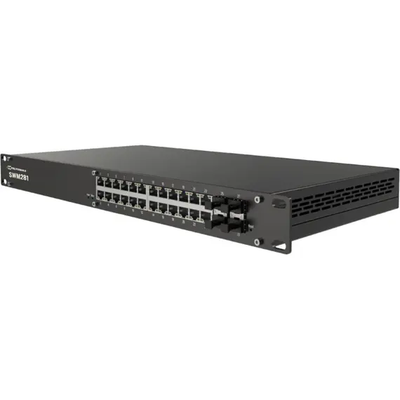 TELTONIKA NETWORKS SWM281 Profinet L2+ Managed Switch 24x ETH Ports 4x SFP Ports