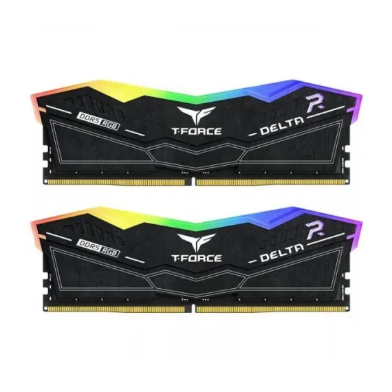 TEAM GROUP 32GB 2x16GB 6400MT/s DDR5 CL32 DIMM T-FORCE DELTA RGB BLACK