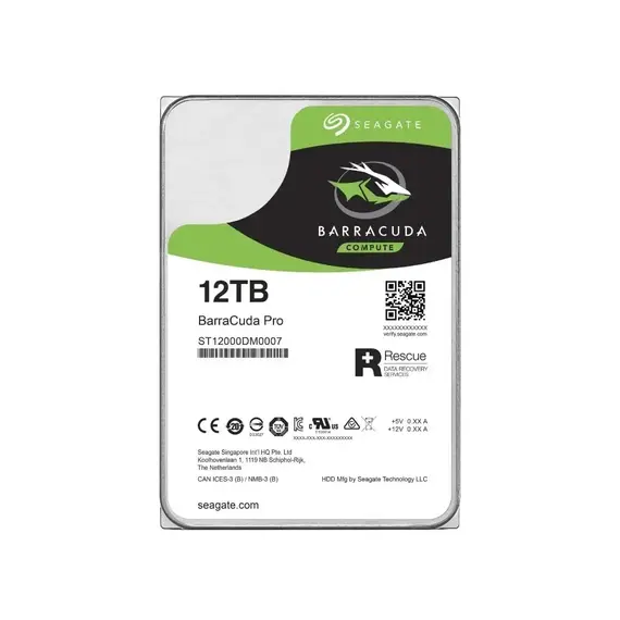 SEAGATE Desktop Barracuda 12TB HDD 7200rpm SATA 3.5inch