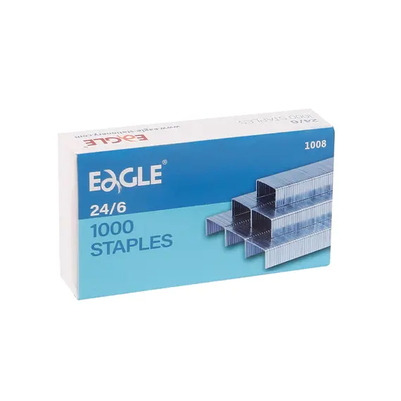 Agrafos 24/6 Eagle (2/20 Folhas) Cx1000un