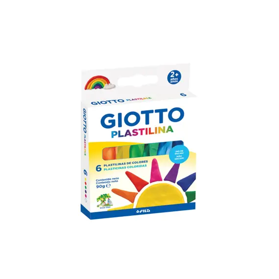 Plasticina 06 Cores Giotto 6x15g