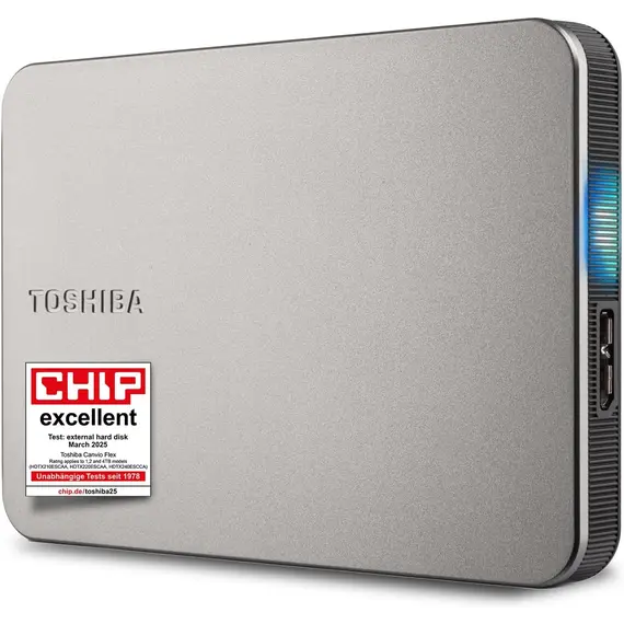 TOSHIBA HDTX210EPCAA CANVIO FLEX 1TB 2.5inch USB 3.2 GEN 1 METALLIC BLUE