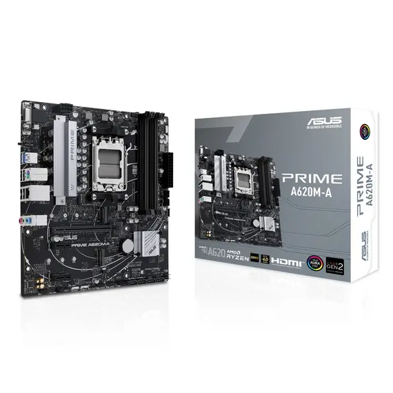 ASUS AMD A620A micro-ATX motherboard 4xDDR5 1xHDMI 2.1 2xDP 1.4 2xM.2 4xSATA