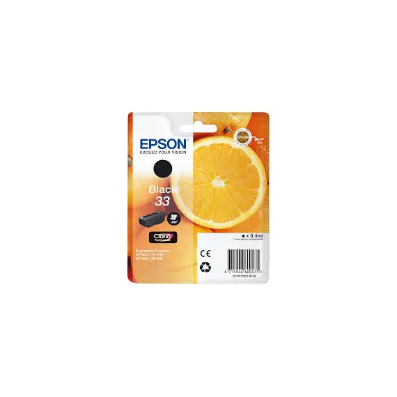 Tinteiro Epson 33 Preto C13T33314010 6,4ml - Impressão de Alta Qualidade na BluePixel.pt