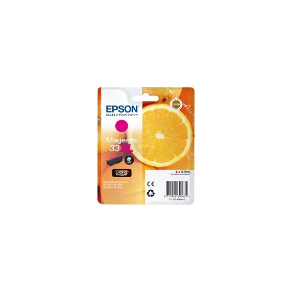 Tinteiro Epson 33XL Magenta C13T33634010 8,9ml - Impressões vibrantes na bluepixel.pt