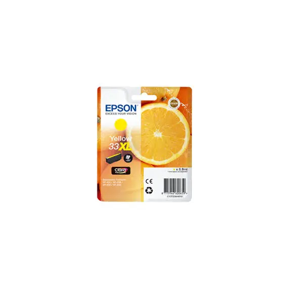 Tinteiro Epson 33XL Amarelo C13T33644010 - Alta Capacidade para Impressoras Epson | bluepixel.pt