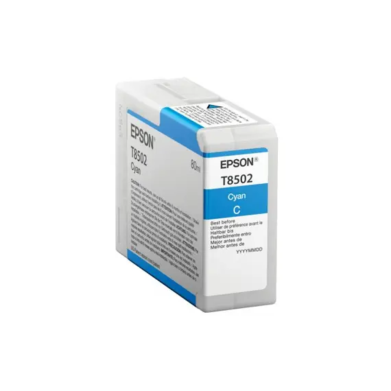 Tinteiro Epson T8502 Azul C13T850200 80ml | Compatível com impressoras Epson | BluePixel.pt