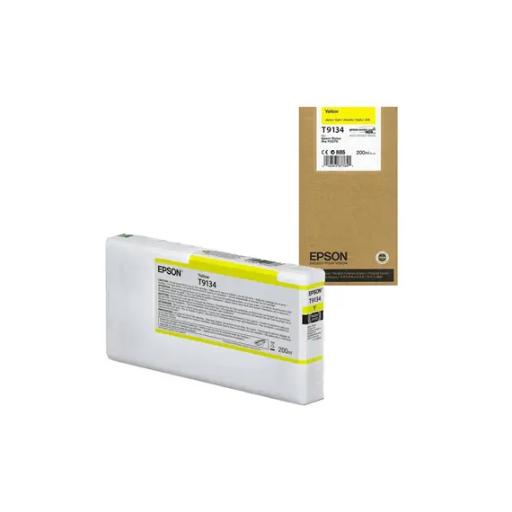 Cartucho Epson T9134 Amarelo 200ml - Compatível com Impressoras Epson | BluePixel.pt