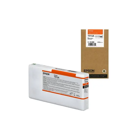 Tinteiro Epson T913A Laranja C13T913A00 200ml | Compatível com impressoras Epson | bluepixel.pt