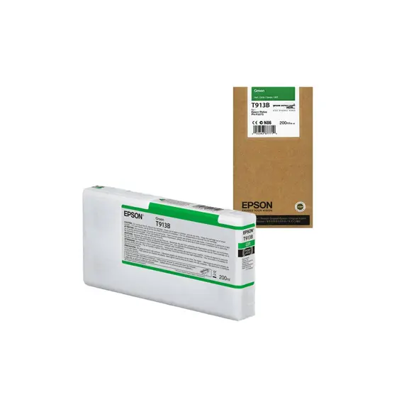 Tinteiro Epson T913B Verde 200ml - Compatível com Impressoras Epson | bluepixel.pt
