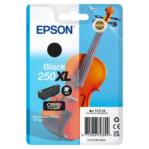 EPSON Singlepack Black 250XL ink
