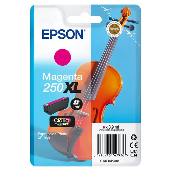 EPSON Singlepack Magenta 250XL ink
