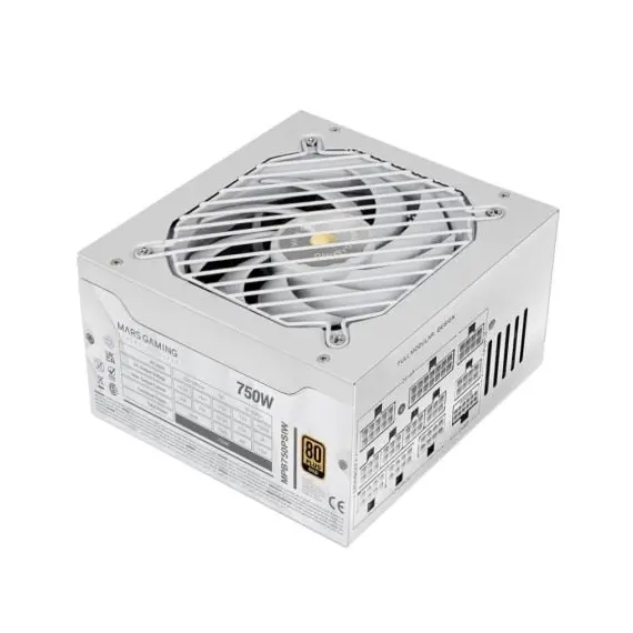 MARS GAMING MPB750PSI 750W FULL MODULAR ATX 3.1 PSU 80PLUS GOLD 10 YEARS WHITE