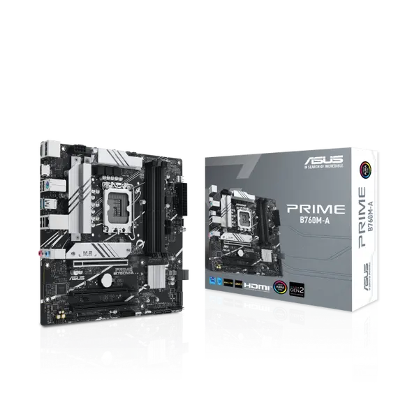 ASUS PRIME B760M-A WIFI II LGA 1700 mATX motherboard DDR5 1xHDMI 1xDP 2xM.2 4xSATA