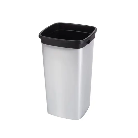 Contentor 60L Quadrado Cinza Cube sem Tampa