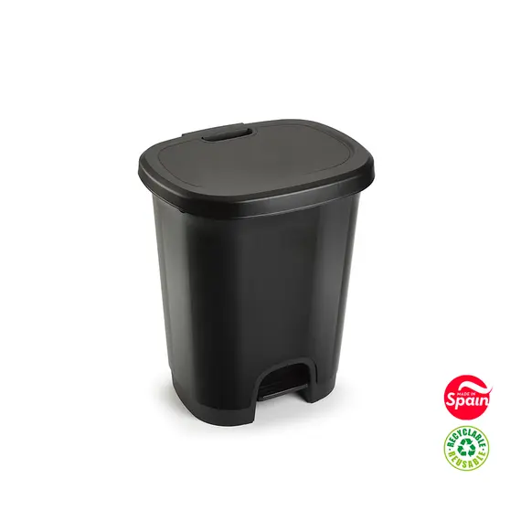 Contentor 18L Preto com Pedal