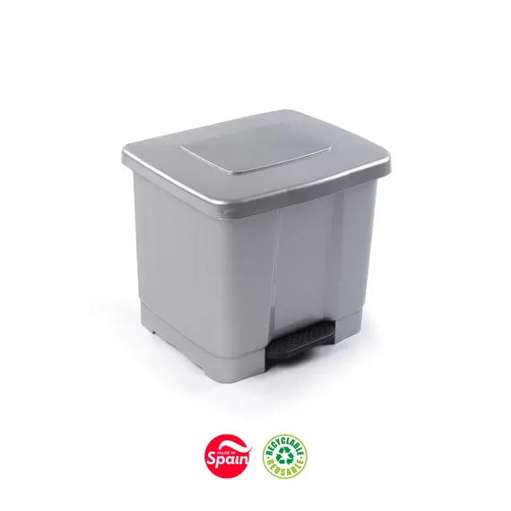 Contentor 35L Prata com Pedal