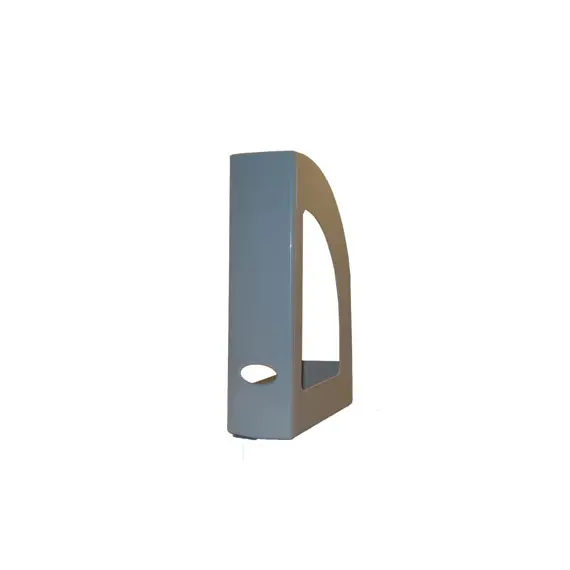 Porta Revistas 32x25x8cm Plástico Opaco Cinza