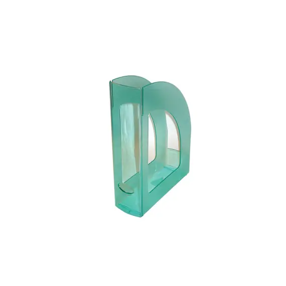 Porta Revistas 32x25x8cm Plástico Translúcido Verde