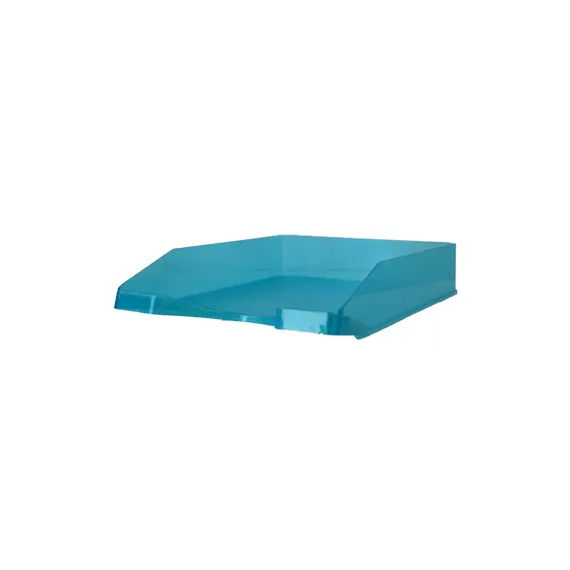 Tabuleiro Secretária Transparente Azul Turquesa