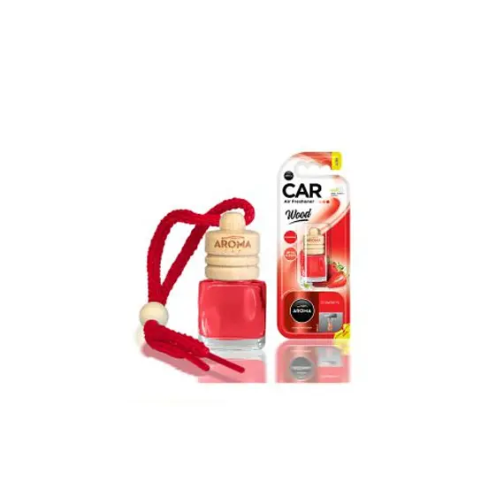 Ambientador Carro Aroma Car Wood Strawberry 6ml