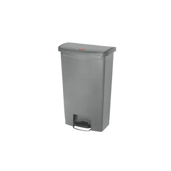 Contentor 68L Resina Slim Jim Step-On Cinza com Pedal