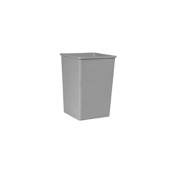 Contentor 132,5L Resina Quadrado s/Tampa Cinza