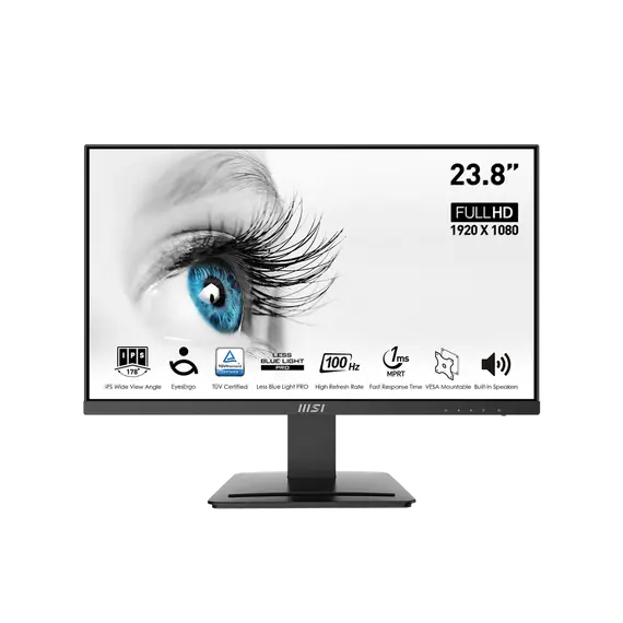 MSI PRO MP243X 23.8inch IPS 1920x1080 FHD 1xHDMI 1.4 1xDP 1.2a