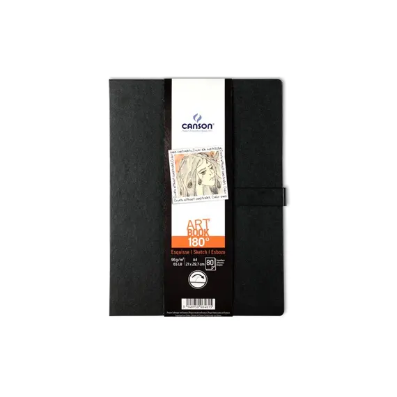Caderno Canson Artbook 180º A4 96g 80Fls
