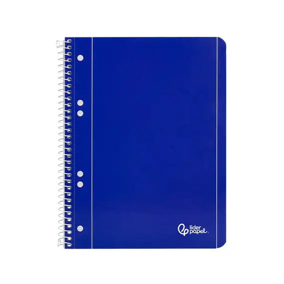 Caderno Espiral A5 Liso 80g Microperfurado Azul 80Fls