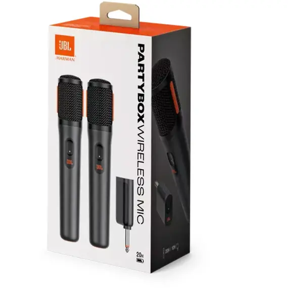 JBL  KIT OF 2 WIRELESS MICROPHONES FOR JBL PARTYBOX II BLACK