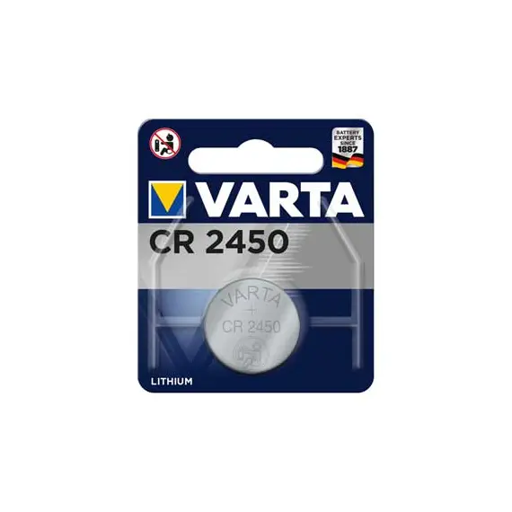 Pilhas CR2450 Lithium Varta 3V 560mAh 1un